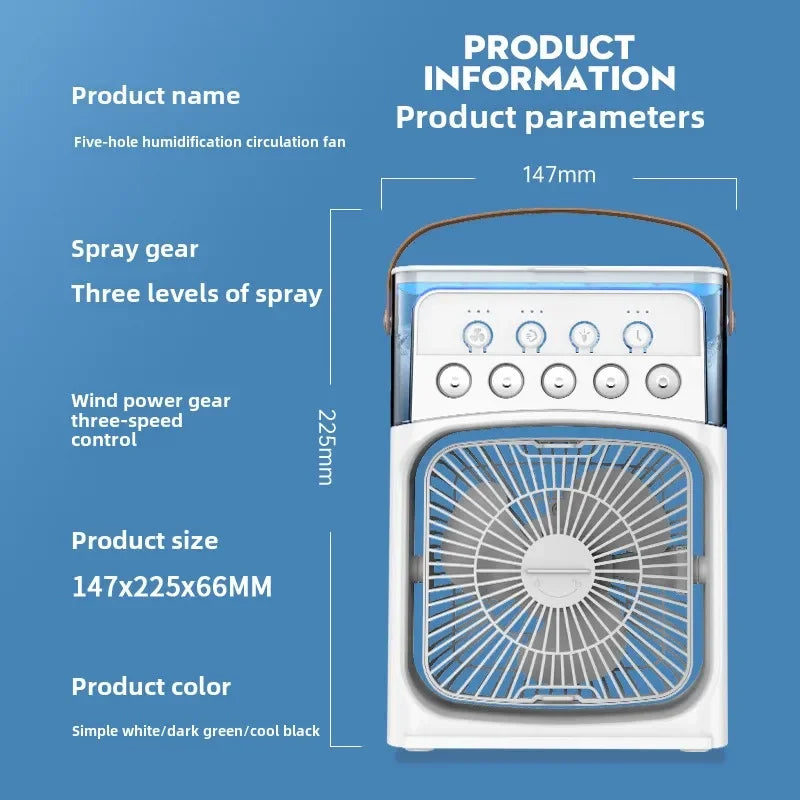 Camping Tent Home Air Conditioner Ps5 Accessories Turbo Fan 120Mm Humidifier Usb Cooling Fan Pubg Computers Car 12V Fans Mini